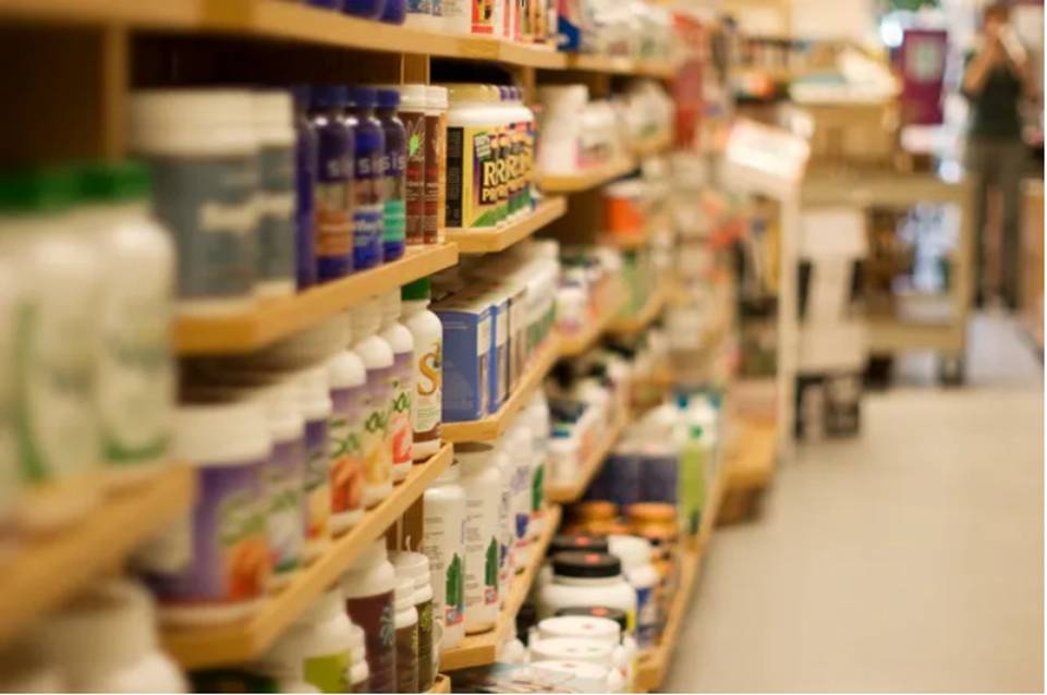 A store filled with lots of different types of medicine.